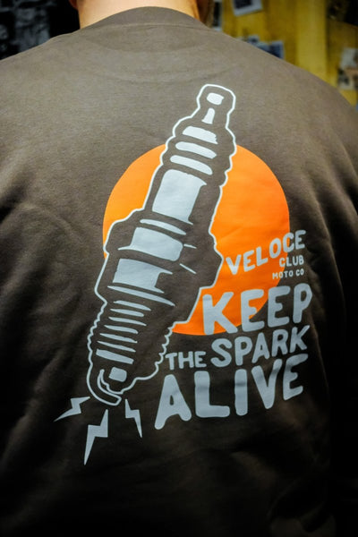 Veloce Club Spark Motorcycle Sweatshirt - available at Veloce Club