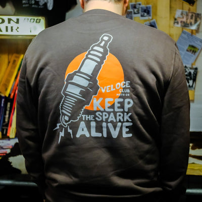 Veloce Club Spark Motorcycle Sweatshirt - available at Veloce Club