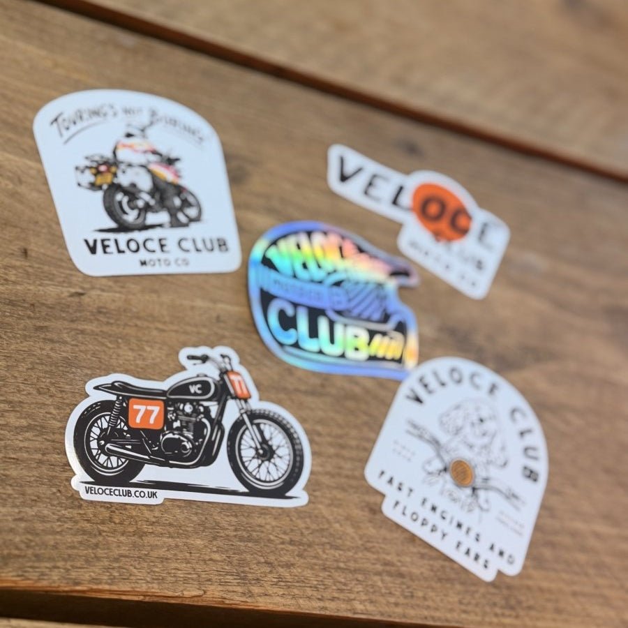 Veloce Club Sticker Pack - 5 gloss stickers