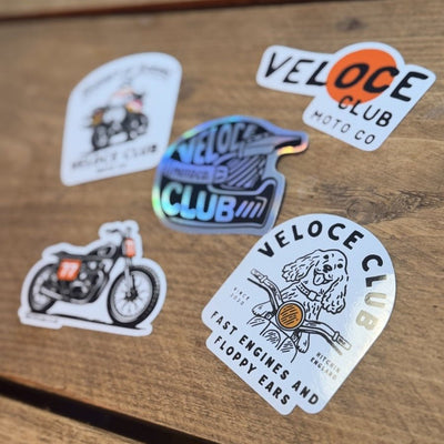 Veloce Club Sticker Pack - 5 gloss stickers