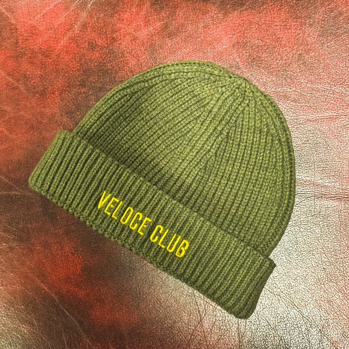 Veloce Club VC01 Fisherman Beanie Cap in Army - available at Veloce Club
