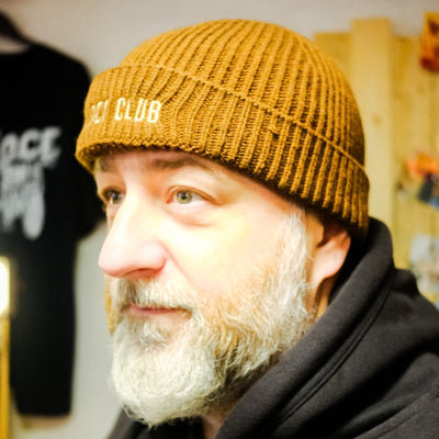 Veloce Club VC01 Fisherman Beanie Cap in Walnut - available at Veloce Club