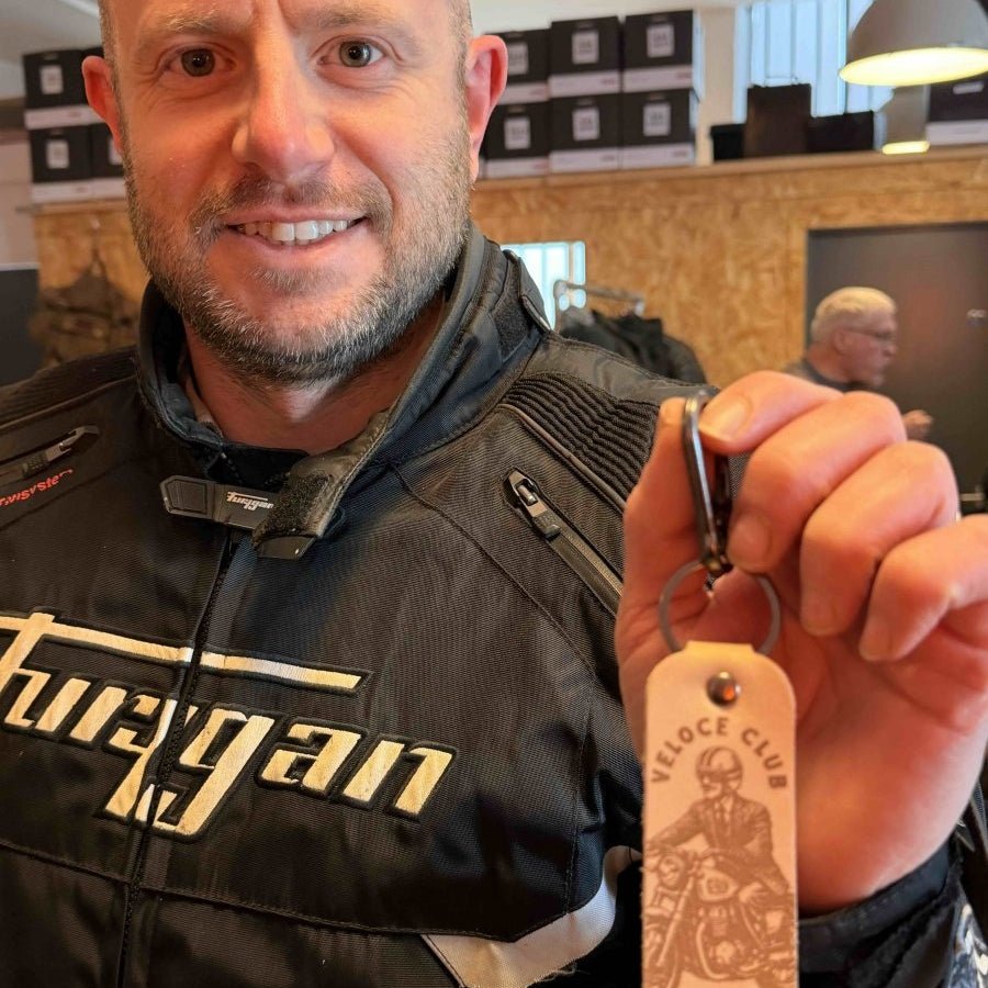 Veloce Club x Distinguished Gentleman’s Ride 2026 Leather Keyring