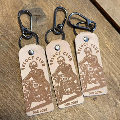 Veloce Club x Distinguished Gentleman’s Ride 2026 Leather Keyring