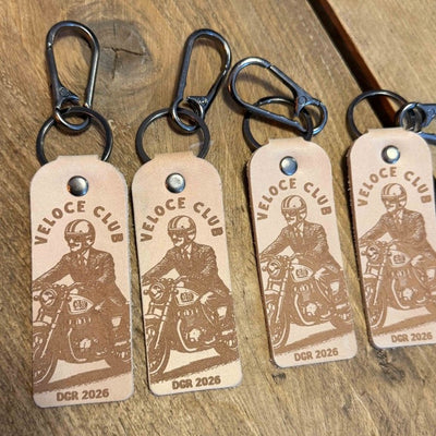 Veloce Club x Distinguished Gentleman’s Ride 2026 Leather Keyring
