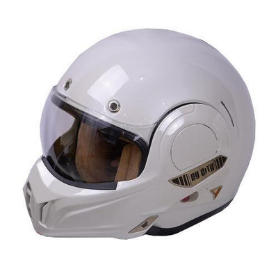 By City 180 Tech Motorcycle Helmet in Bone | Veloce Club