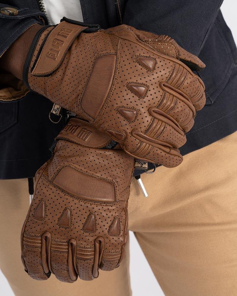 By City Pilot II Motorcycle Gloves Tan | Veloce Club