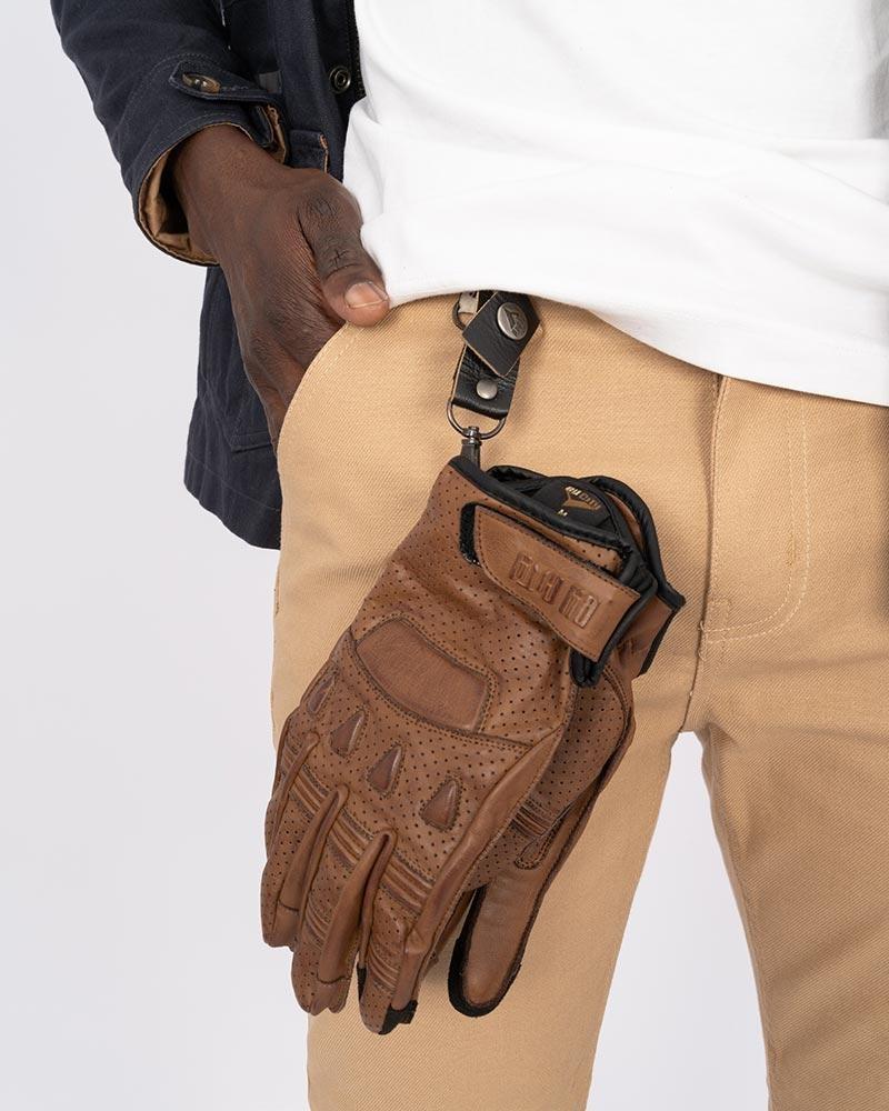 By City Pilot II Motorcycle Gloves Tan | Veloce Club