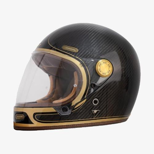 By City Roadster III Motorcycle Helmet in Full Carbon | Veloce Club