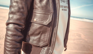 Wildust Sisters Aviator Jacket in Brown - available at Veloce Club