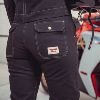 Wildust Sisters Cargo Overland Trousers in Black - available at Veloce Club