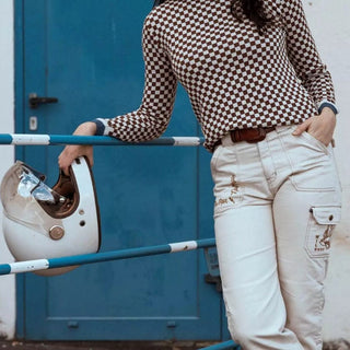 Wildust Sisters Cargo Overland Trousers in White - available at Veloce Club