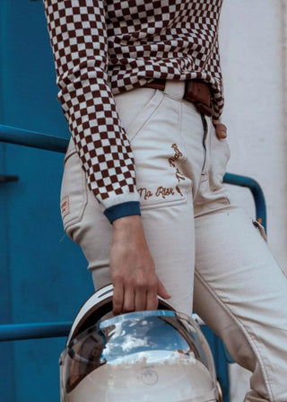 Wildust Sisters - Classic Vintage Racing Jumper - Brown/Blue