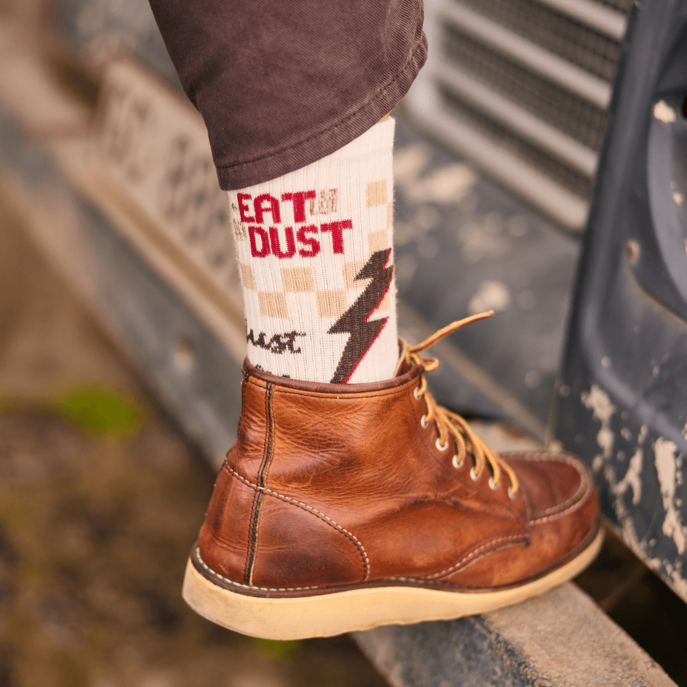 Wildust Sisters Eat Dust Ladies Socks in White