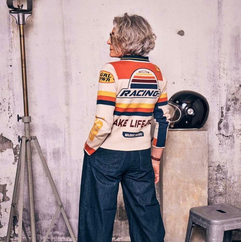 Wildust Sisters Fast Track Cardigan available at Veloce Club