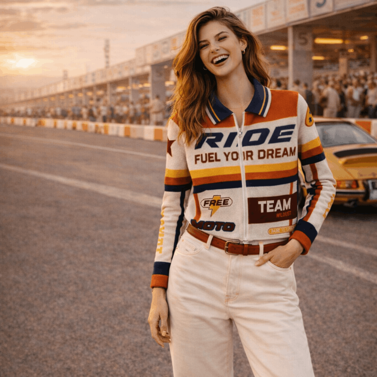 Wildust Sisters Fast Track Cardigan available at Veloce Club