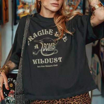 Wildust Sisters Fragile Wide Shirt | Veloce Club