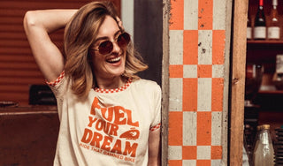 Wildust Sisters Fuel Your Dreams T-Shirt in Off White - available at Veloce Club