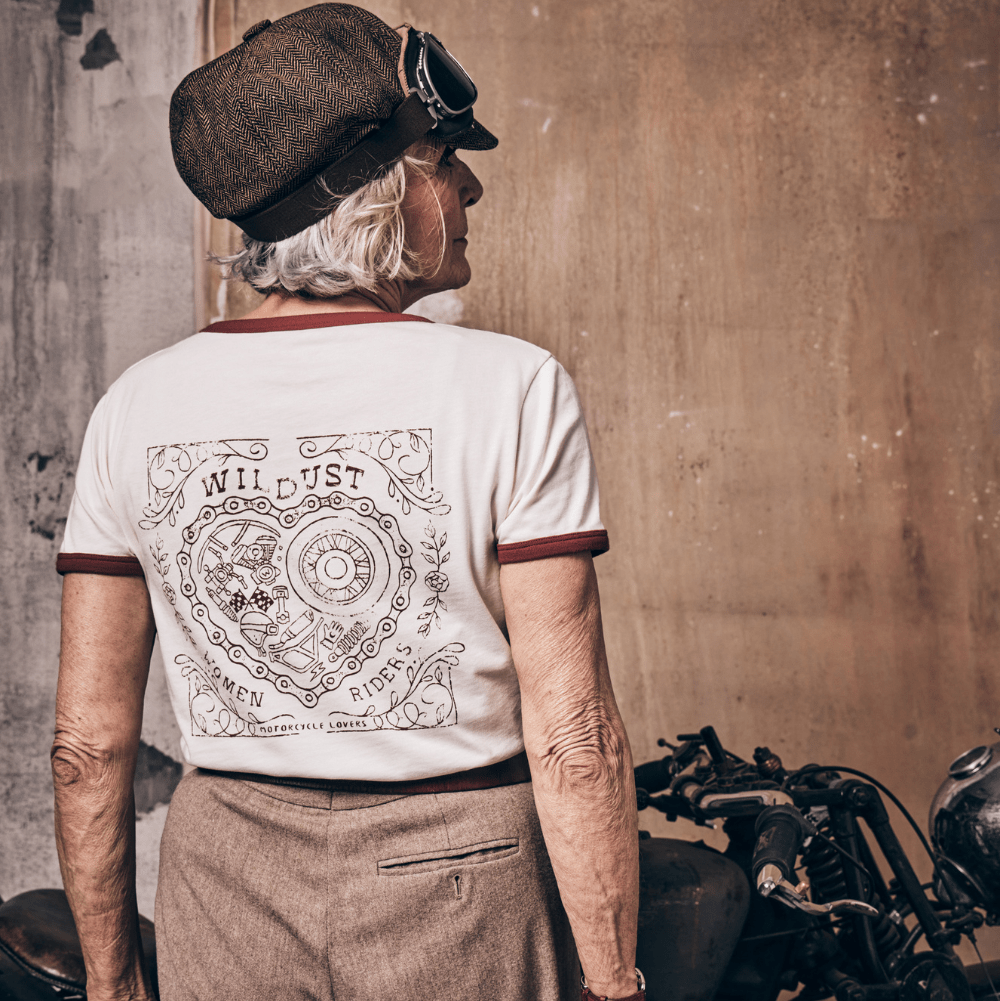 Wildust Sisters Heart Ride T-Shirt in White