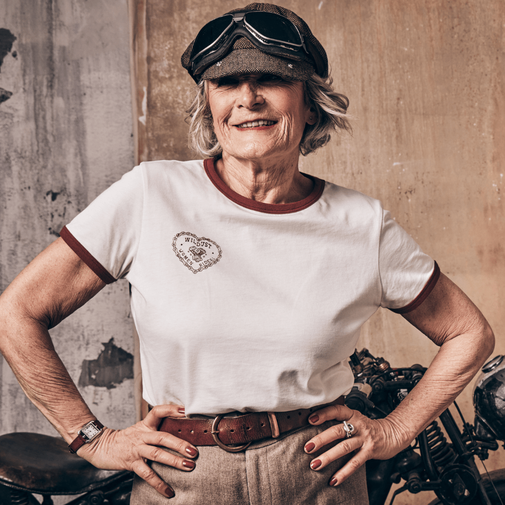 Wildust Sisters Heart Ride T-Shirt in White