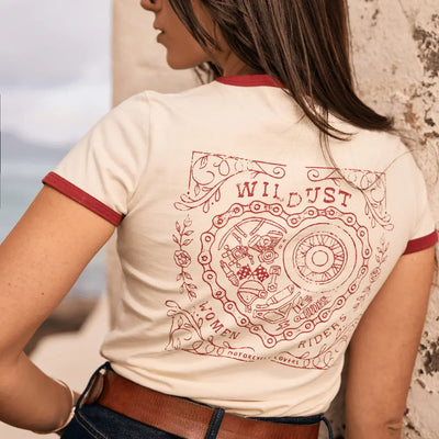 Wildust Sisters Heart Ride T-Shirt in White