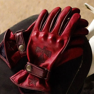 Wildust Sisters Sunclaw Women's Motorcycle Gloves in Red - available at Veloce Club