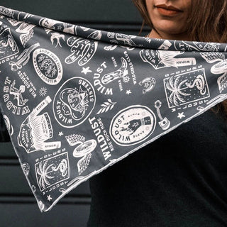 Wildust Sisters Moto Scarf Wild Spirit in Grey - available at Veloce Club