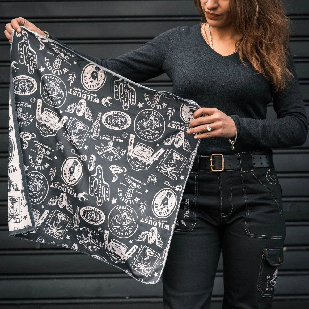 Wildust Sisters Moto Scarf Wild Spirit - Grey | Veloce Club