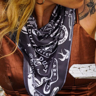 Wildust Sisters Moto Scarf Wild Spirit in Grey - available at Veloce Club