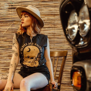 Wildust Sisters Oldies Tank in Black - available at Veloce Club