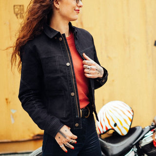 Wildust Sisters Pioneer Moto Jacket in Black - available at Veloce Club