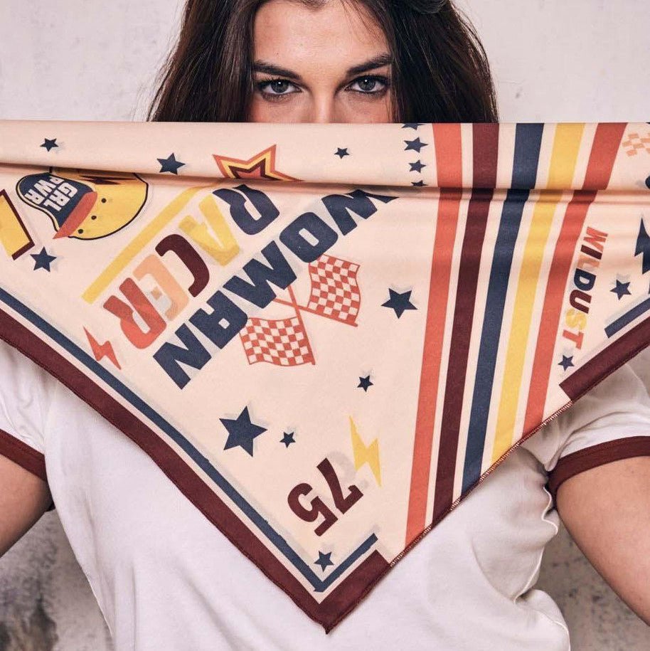 Wildust Sisters Pole Position Moto Scarf available at Veloce Club