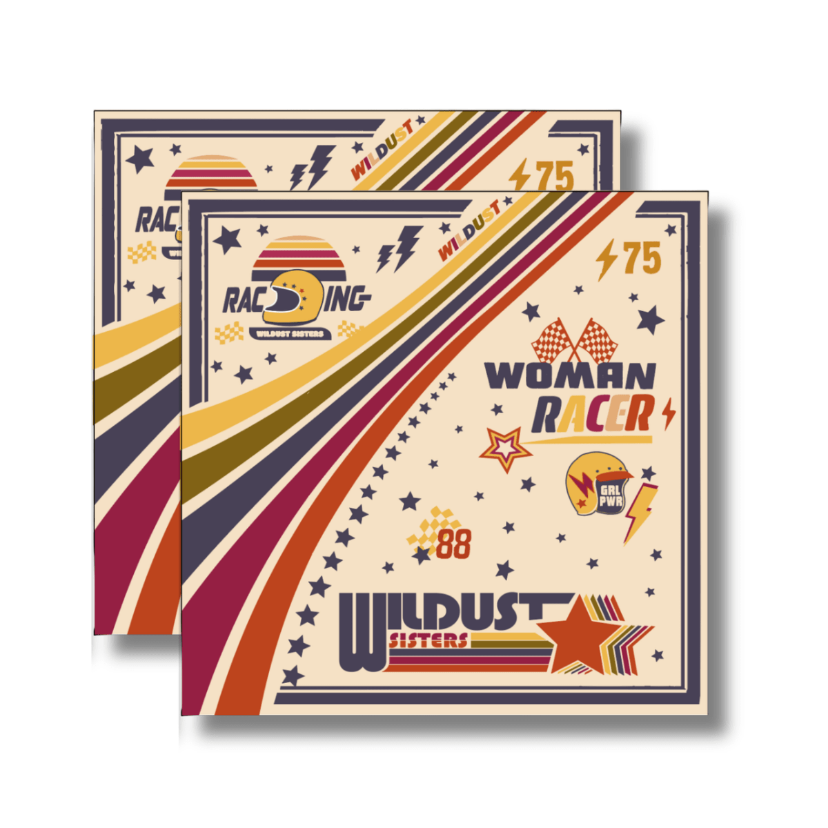 Wildust Sisters Pole Position Moto Scarf available at Veloce Club