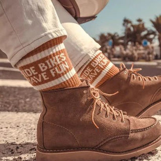 Wildust Sisters Ride Bikes Have Fun Socks - available at Veloce Club