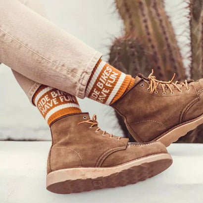 Wildust Sisters Ride Bikes Have Fun Socks | Veloce Club