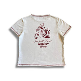 Wildust Sisters Ringer T-Shirt - See You In Hell - available at Veloce Club