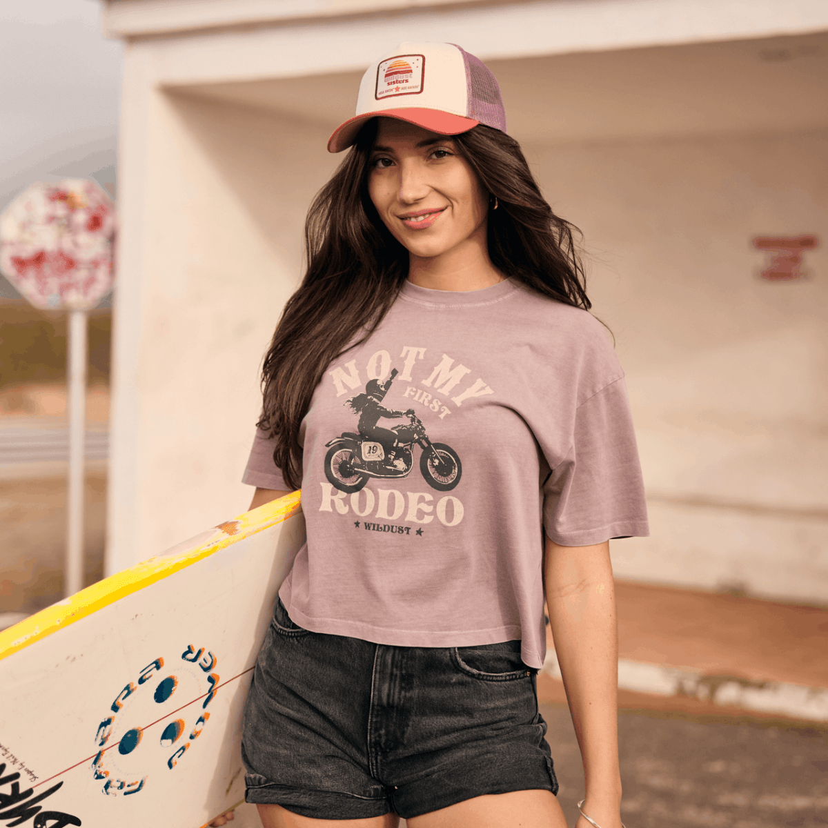 Wildust Sisters Rodeo T-Shirt in Lilac available at Veloce Club