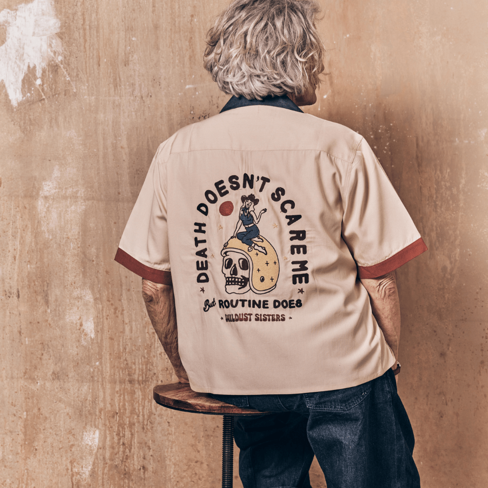 Wildust Sisters Light Shirt Scary Routine | Women’s Moto Shirt available at Veloce Club