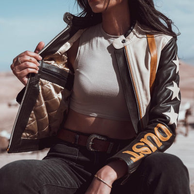 Wildust Sisters Stars & Stripes Jacket - Khaki | Veloce Club