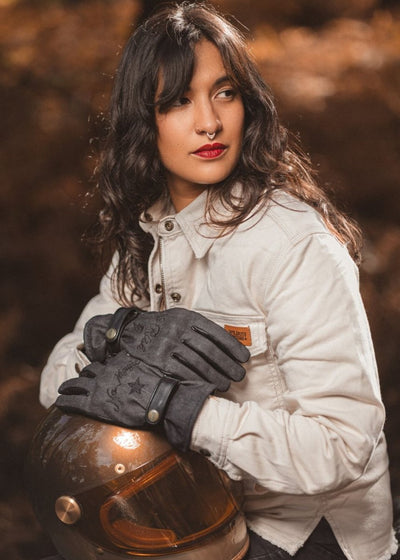 Wildust Sisters Thriller Motorcycle Gloves in Black