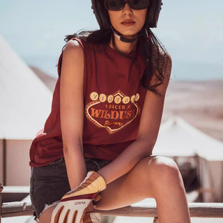 Wildust Sisters Vegas Tank in Red - available at Veloce Club