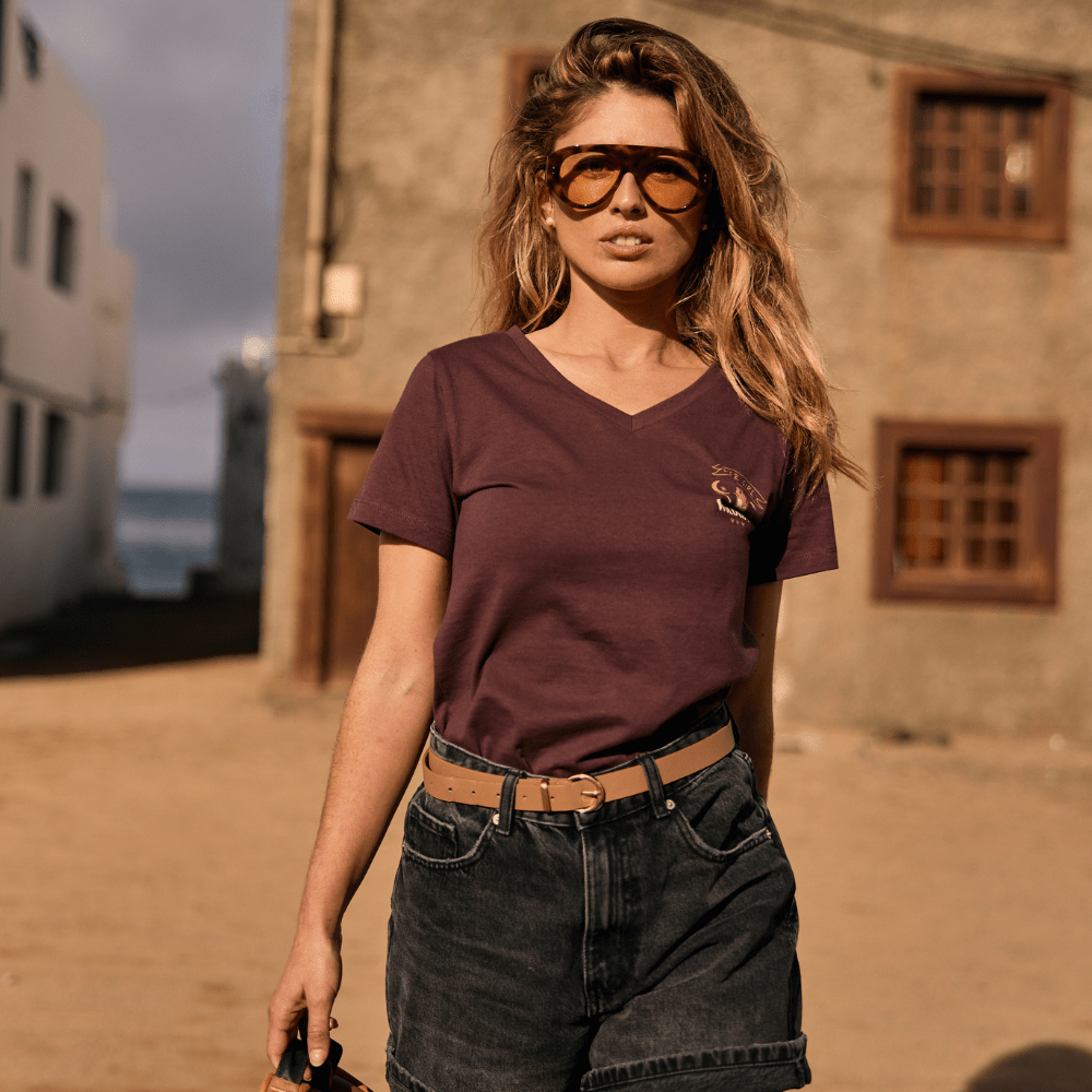 Wildust Sisters Wanted & Wild T-Shirt in Brown