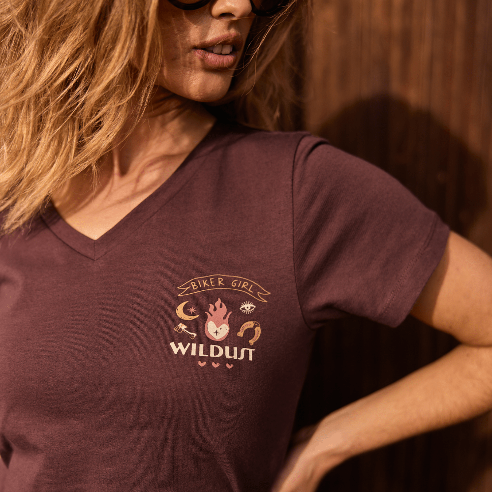 Wildust Sisters Wanted & Wild T-Shirt in Brown