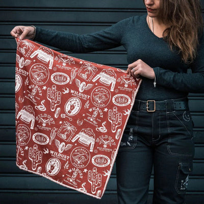 Wildust Sisters Wild Spirit Moto Scarf - Red | Veloce Club