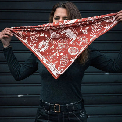 Wildust Sisters Wild Spirit Moto Scarf - Red | Veloce Club