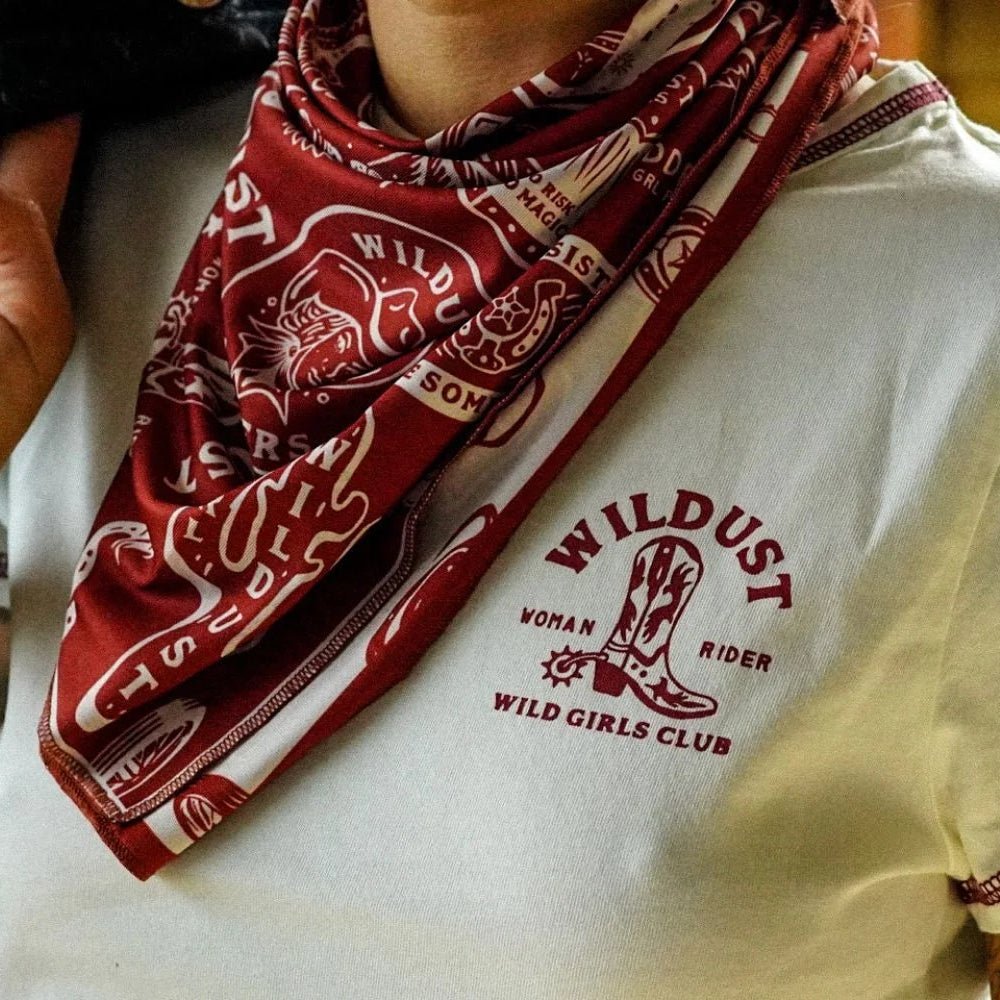 Wildust Sisters Wild Spirit Moto Scarf - Red | Veloce Club