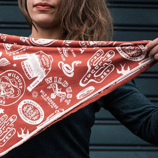 Wildust Sisters Wild Spirit Moto Scarf in Red - available at Veloce Club