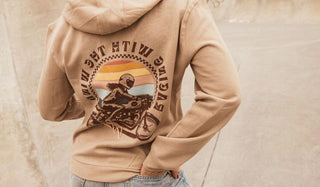 Wildust Sisters Wind Race Hoodie in Khaki - available at Veloce Club