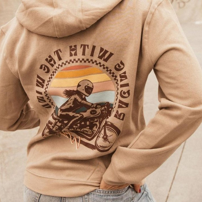 Wildust Sisters Wind Race Hoodie in Khaki