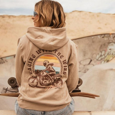 Wildust Sisters Wind Race Hoodie in Khaki